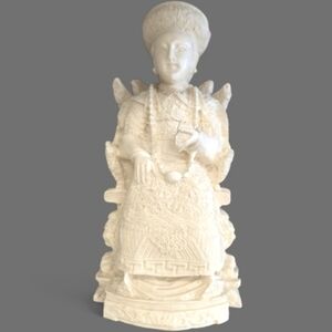RaCarved Chinese Young Emperor Figurine